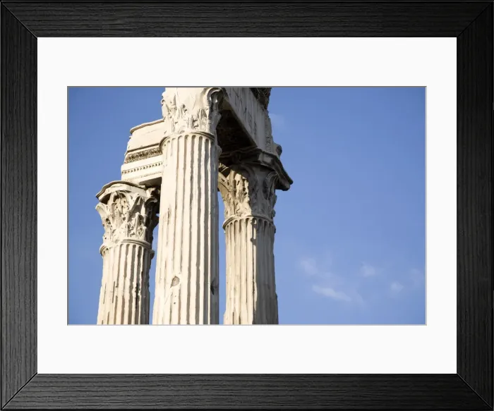 Framed Print : The Imperial Forums, the Temple of Saturn, Rome, Lazio, Italy, Europe Framed Print : The Imperial Forums, the Temple of Saturn, Rome, Lazio, Italy, Europe