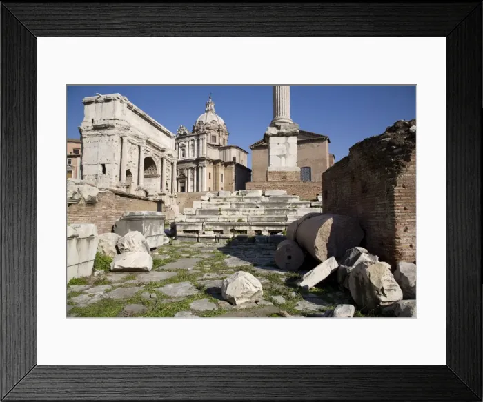 Framed Print : The Imperial Forums, Settimio Severo Arch and Curia, Rome, Lazio, Italy, Europe Framed Print : The Imperial Forums, Settimio Severo Arch and Curia, Rome, Lazio, Italy, Europe