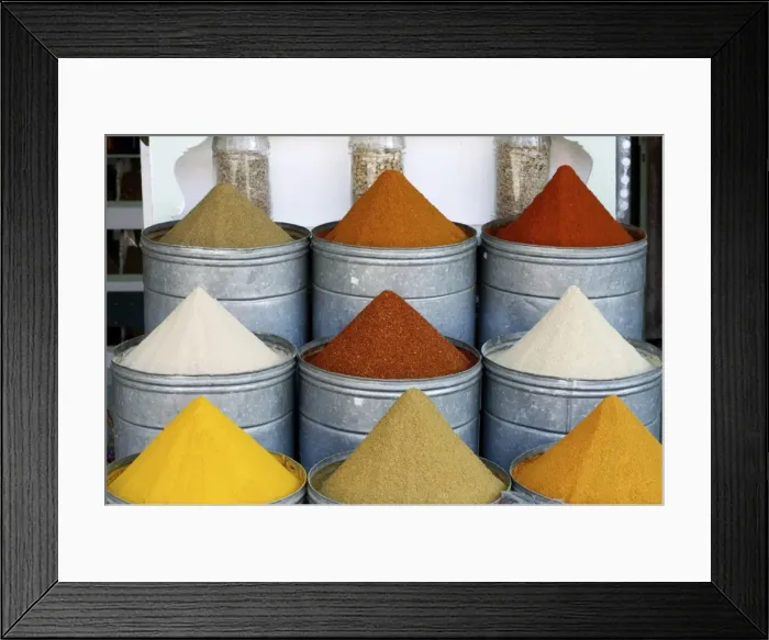 Framed Print : Spices for sale, Marrakesh, Morocco, North Africa, Africa Framed Print : Spices for sale, Marrakesh, Morocco, North Africa, Africa