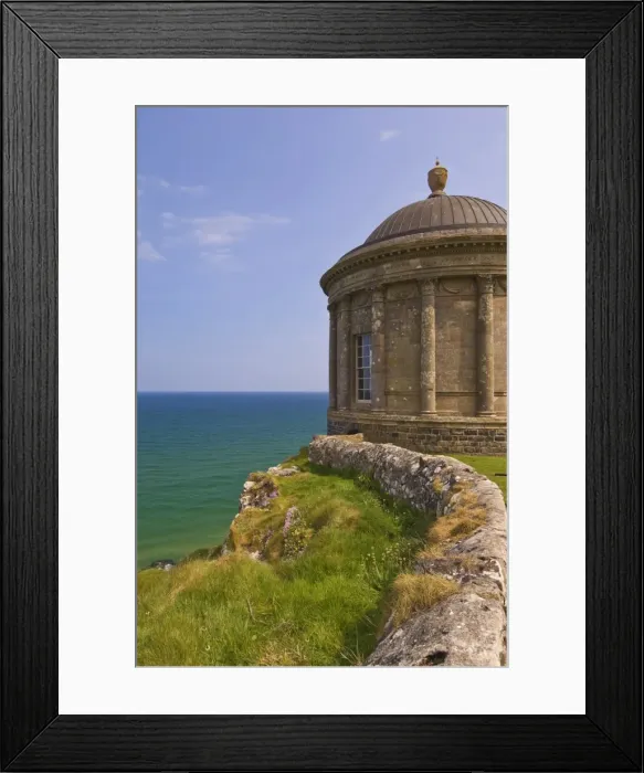 Framed Print : The Mussenden temple perched on a cliff edge, part of the Downhill Estate Framed Print : The Mussenden temple perched on a cliff edge, part of the Downhill Estate