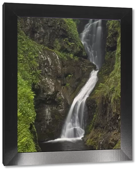 Ess-na-Larach waterfall, Glenariff Country Park near Waterfoot, County Antrim