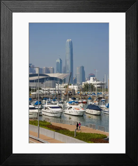 Framed Print : Causeway Bay waterfront and IFC Tower in 2007, Hong Kong Island, Hong Kong, China, Asia Framed Print : Causeway Bay waterfront and IFC Tower in 2007, Hong Kong Island, Hong Kong, China, Asia