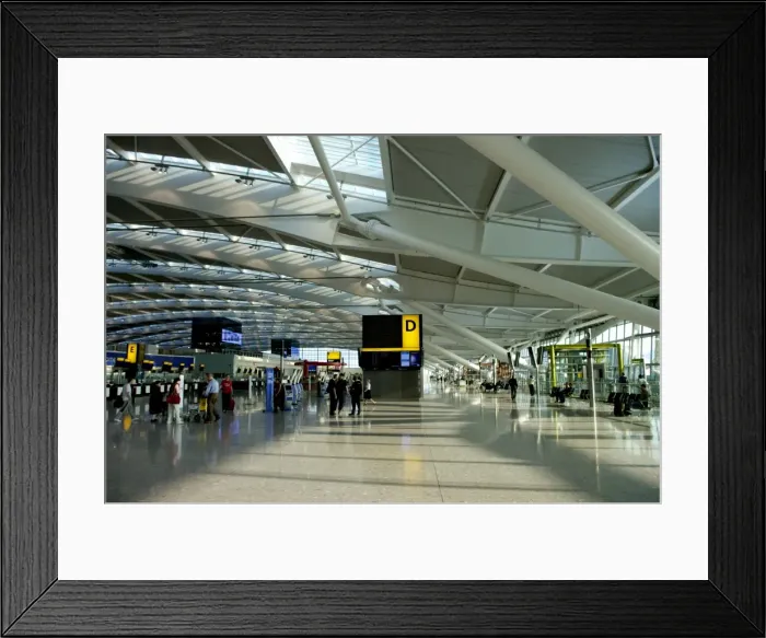 Framed Print : Heathrow Airport Terminal 5 in 2008, London, England, United Kingdom, Europe Framed Print : Heathrow Airport Terminal 5 in 2008, London, England, United Kingdom, Europe