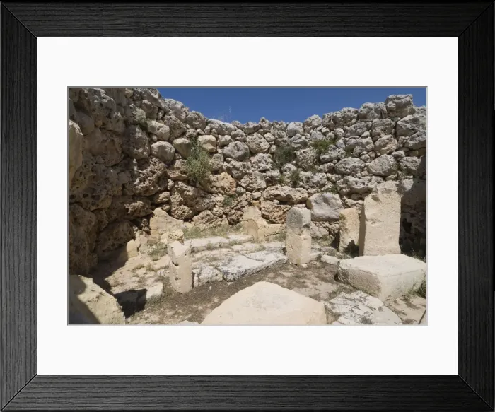 Framed Print : Ggantija, a prehistoric temple constructed around 3000 BC, UNESCO World Heritage Site Framed Print : Ggantija, a prehistoric temple constructed around 3000 BC, UNESCO World Heritage Site