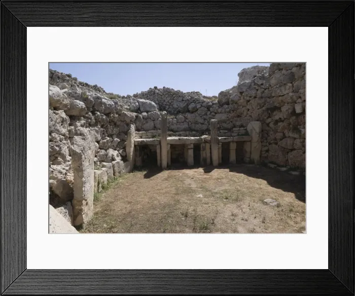 Framed Print : Ggantija, a prehistoric temple constructed around 3000 BC, UNESCO World Heritage Site Framed Print : Ggantija, a prehistoric temple constructed around 3000 BC, UNESCO World Heritage Site