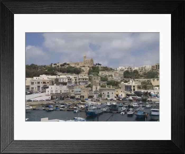 Framed Print : Port of Mgarr, Gozo, Malta, Europe Framed Print : Port of Mgarr, Gozo, Malta, Europe