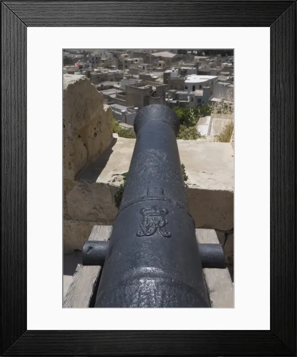 Framed Print : Cannon on the ramparts, The Citadel, Victoria (Rabat), Gozo, Malta, Europe Framed Print : Cannon on the ramparts, The Citadel, Victoria (Rabat), Gozo, Malta, Europe