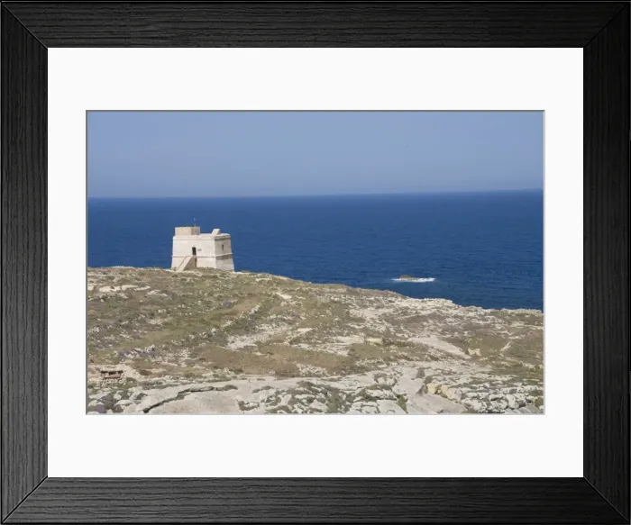 Framed Print : Qawra Tower near Dwejra Point, Gozo, Malta, Europe Framed Print : Qawra Tower near Dwejra Point, Gozo, Malta, Europe