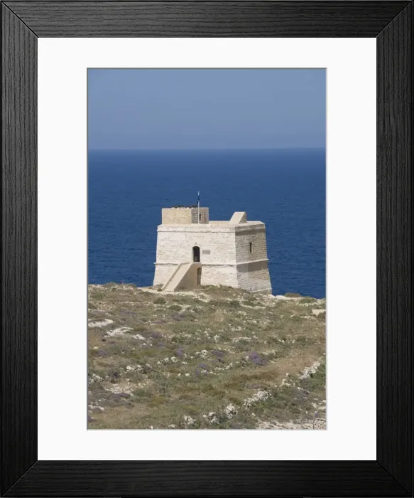 Framed Print : Qawra Tower near Dwejra Point, Gozo, Malta, Europe Framed Print : Qawra Tower near Dwejra Point, Gozo, Malta, Europe