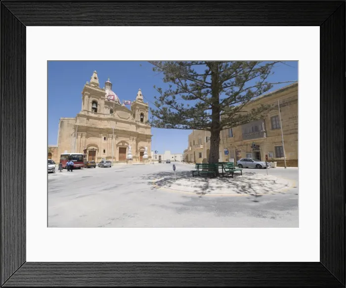 Framed Print : Church at Ghasri, Gozo, Malta, Europe