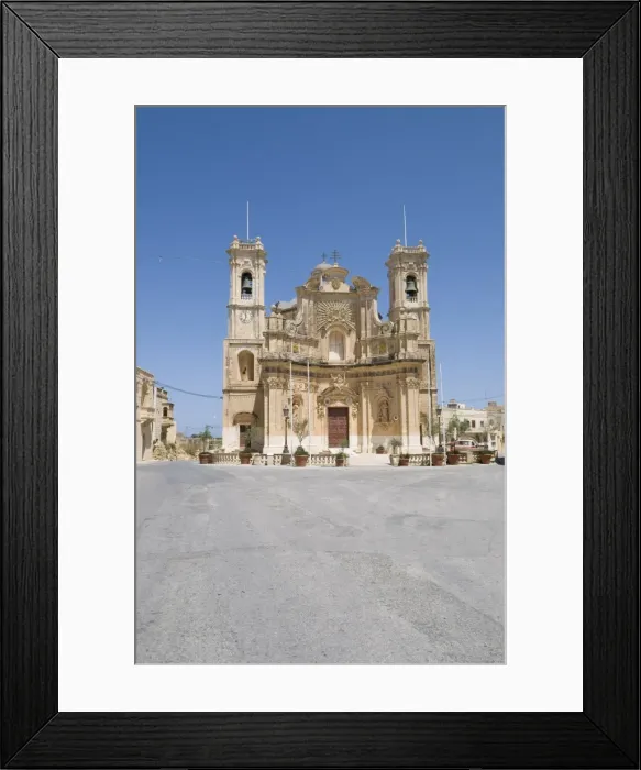 Framed Print : Church of the Visitation, Gharb, Gozo, Malta, Europe Framed Print : Church of the Visitation, Gharb, Gozo, Malta, Europe