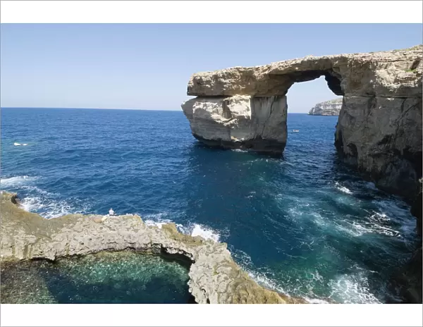 The Azure Window at Dwejra Point, Gozo, Malta, Mediterranean, Europe
