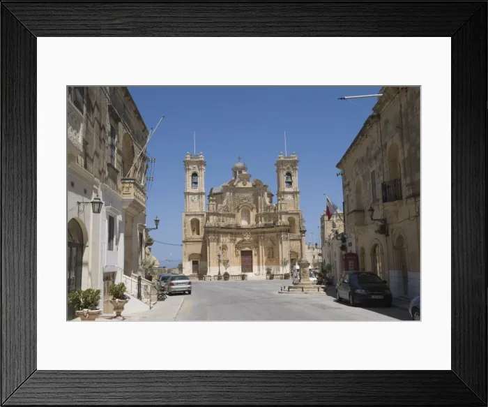 Framed Print : Church of the Visitation, Gharb, Gozo, Malta, Europe Framed Print : Church of the Visitation, Gharb, Gozo, Malta, Europe