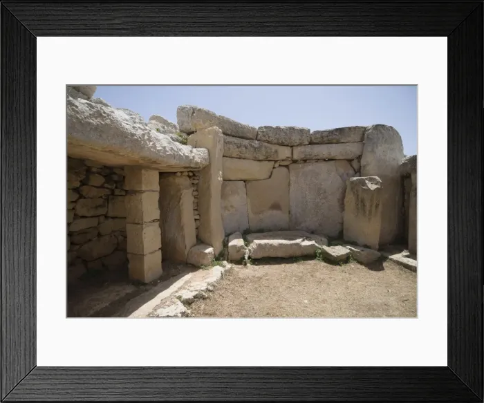 Framed Print : Mnajdra, a Megalithic temple constructed at the end of the third milennium BC Framed Print : Mnajdra, a Megalithic temple constructed at the end of the third milennium BC