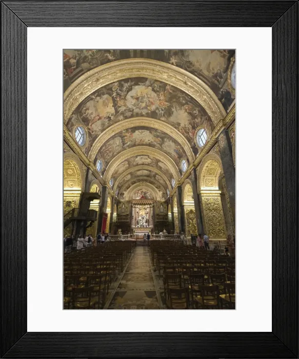 Framed Print : Interior of St. Johns Co-Cathedral, Valletta, Malta, Europe Framed Print : Interior of St. Johns Co-Cathedral, Valletta, Malta, Europe