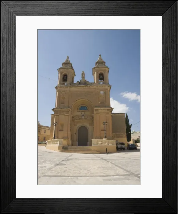 Framed Print : Church of our Lady of Pompeii at Marsaxlokk, a fishing village, Malta, Europe Framed Print : Church of our Lady of Pompeii at Marsaxlokk, a fishing village, Malta, Europe