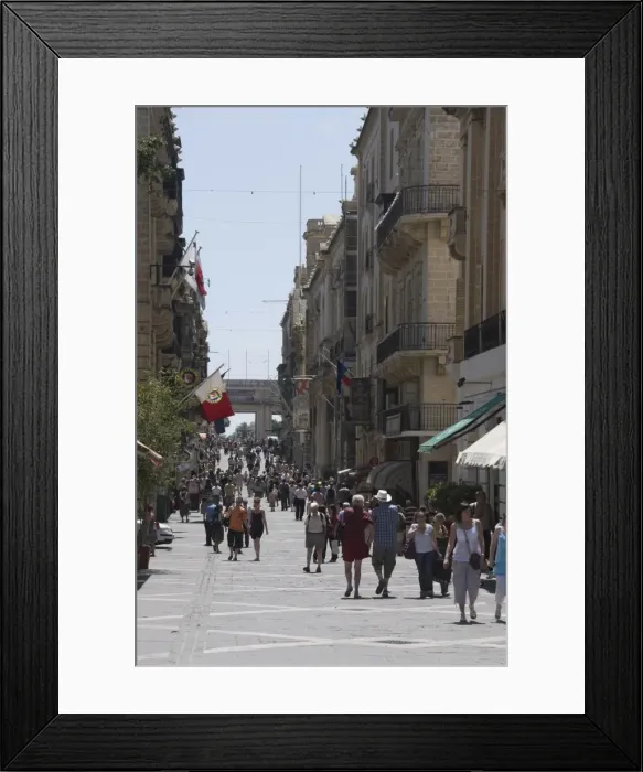 Framed Print : Triq Ir-Repubblika (Republic Street), Valletta, Malta, Europe Framed Print : Triq Ir-Repubblika (Republic Street), Valletta, Malta, Europe