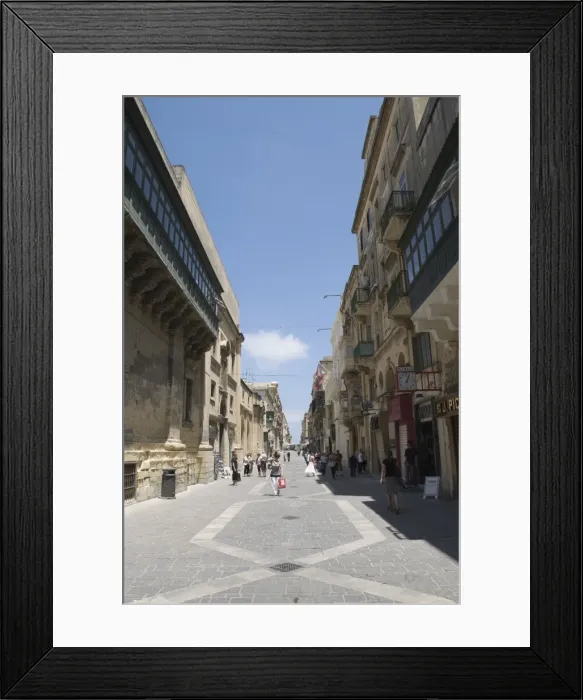 Framed Print : Triq Ir-Repubblika (Republic Street), Valletta, Malta, Europe Framed Print : Triq Ir-Repubblika (Republic Street), Valletta, Malta, Europe