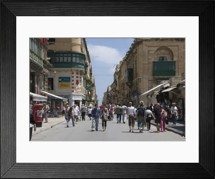 Framed Print : Triq Ir-Repubblika (Republic Street), Valletta, Malta, Europe Framed Print : Triq Ir-Repubblika (Republic Street), Valletta, Malta, Europe