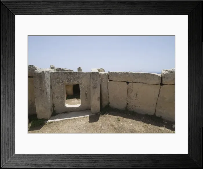 Framed Print : Mnajdra, a Megalithic temple constructed at the end of the third millennium BC Framed Print : Mnajdra, a Megalithic temple constructed at the end of the third millennium BC