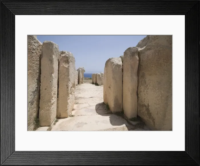 Framed Print : Mnajdra, a Megalithic temple constructed at the end of the third milennium BC Framed Print : Mnajdra, a Megalithic temple constructed at the end of the third milennium BC