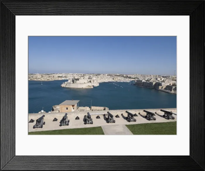 Framed Print : Cannon in Barracca Gardens, Valletta, Malta, Europe