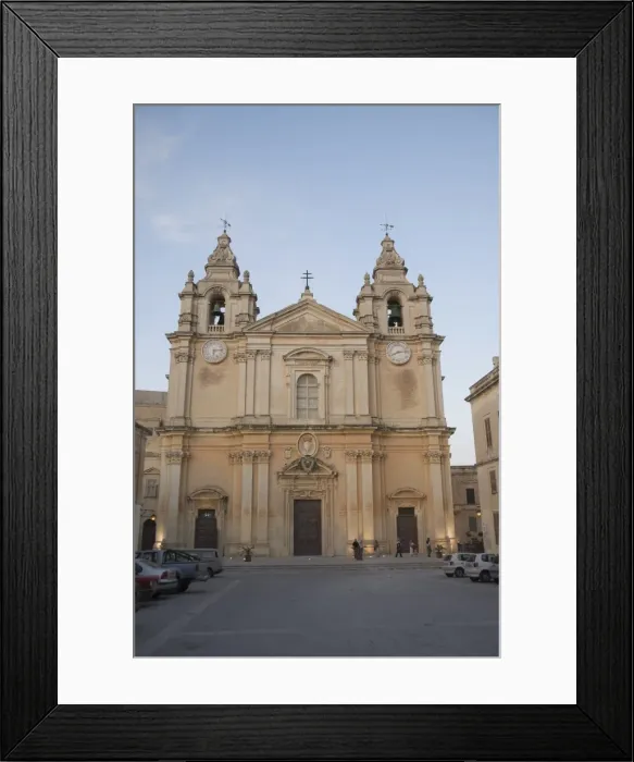 Framed Print : St. Pauls Cathedral, Mdina, the fortress city, Malta, Europe Framed Print : St. Pauls Cathedral, Mdina, the fortress city, Malta, Europe
