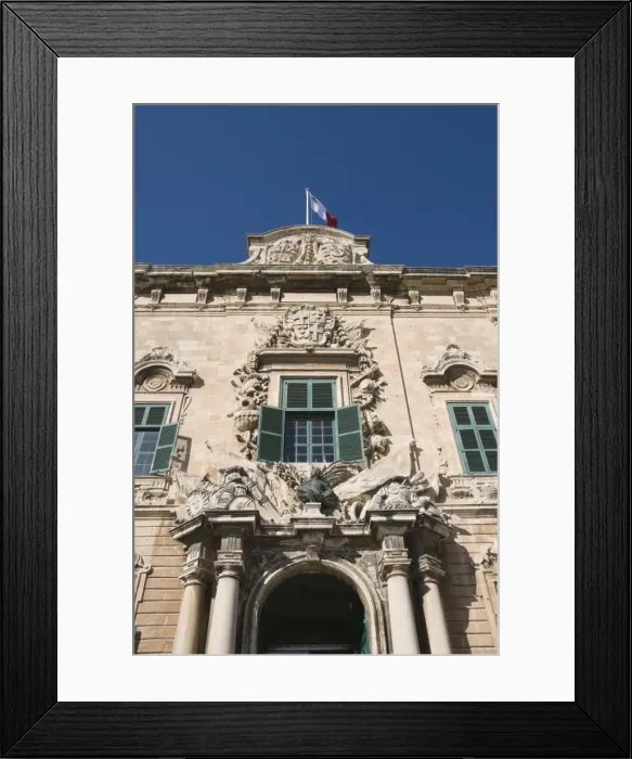 Framed Print : Auberge de Castile et Leon, the Prime Ministers office, Valletta, Malta, Europe Framed Print : Auberge de Castile et Leon, the Prime Ministers office, Valletta, Malta, Europe