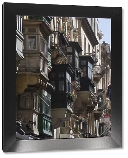 Typical windows, Valletta, Malta, Europe