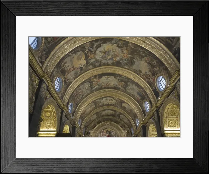 Framed Print : Interior of St. Johns Co-Cathedral, Valletta, Malta, Europe Framed Print : Interior of St. Johns Co-Cathedral, Valletta, Malta, Europe