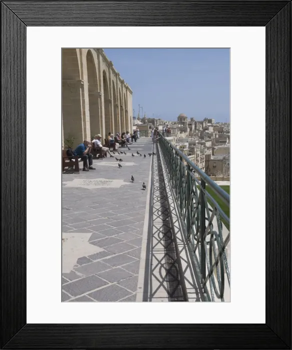 Framed Print : Barracca Gardens, Valletta, Malta, Europe