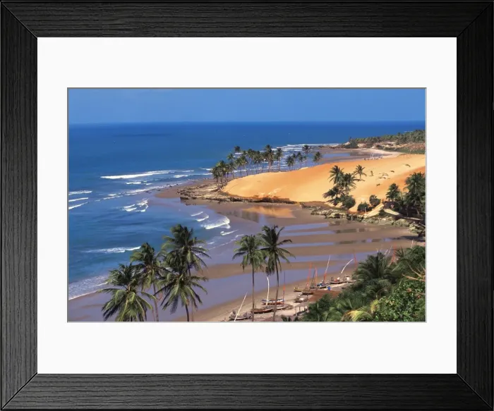 Framed Print : image_33. Beach in Fortaleza, Ceara, Brazil, South America Framed Print : image_33. Beach in Fortaleza, Ceara, Brazil, South America