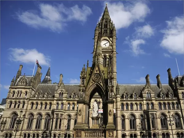 Town Hall, Albert Square, Manchester, England, United Kingdom, Europe