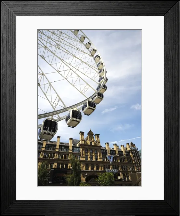 Framed Print : The Manchester Wheel, Manchester, England, United Kingdom, Europe