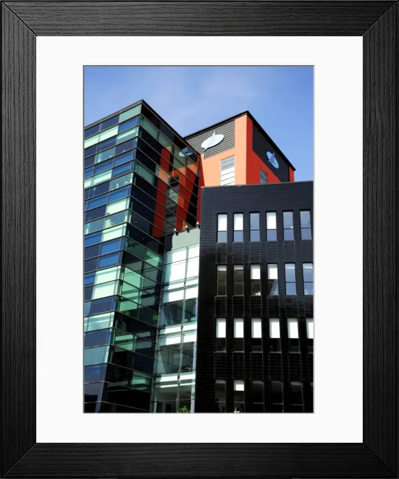 Framed Print : Modern office buildings, Salford Quays, Greater Manchester, England, United Kingdom Framed Print : Modern office buildings, Salford Quays, Greater Manchester, England, United Kingdom