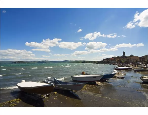 Lake of Bolsena, Marta, Viterbo, Lazio, Italy, Europe