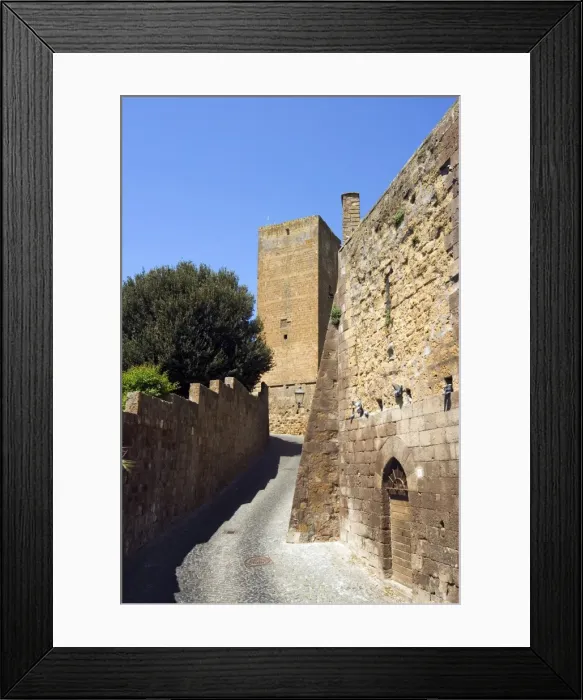 Framed Print : City walls and Lavello Tower, Tuscania, Viterbo, Lazio, Italy, Europe Framed Print : City walls and Lavello Tower, Tuscania, Viterbo, Lazio, Italy, Europe