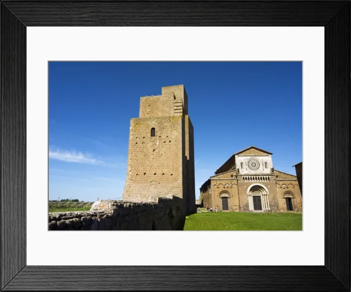 Framed Print : St. Peter Church, Tuscania, Viterbo, Lazio, Italy, Europe Framed Print : St. Peter Church, Tuscania, Viterbo, Lazio, Italy, Europe