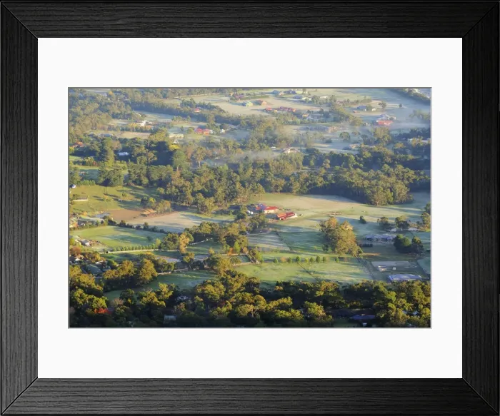 Framed Print : Farmland, Dandenong Ranges, Victoria, Australia, Pacific Framed Print : Farmland, Dandenong Ranges, Victoria, Australia, Pacific