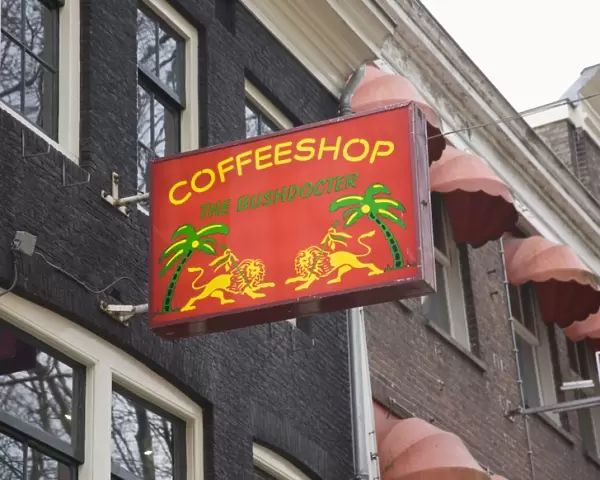 One of the many coffee shops where cannabis can legally be bought and consumed