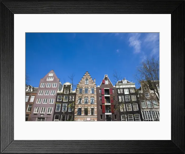 Framed Print : Gabled houses on the Leidsegracht canal, Amsterdam, Netherlands, Europe Framed Print : Gabled houses on the Leidsegracht canal, Amsterdam, Netherlands, Europe