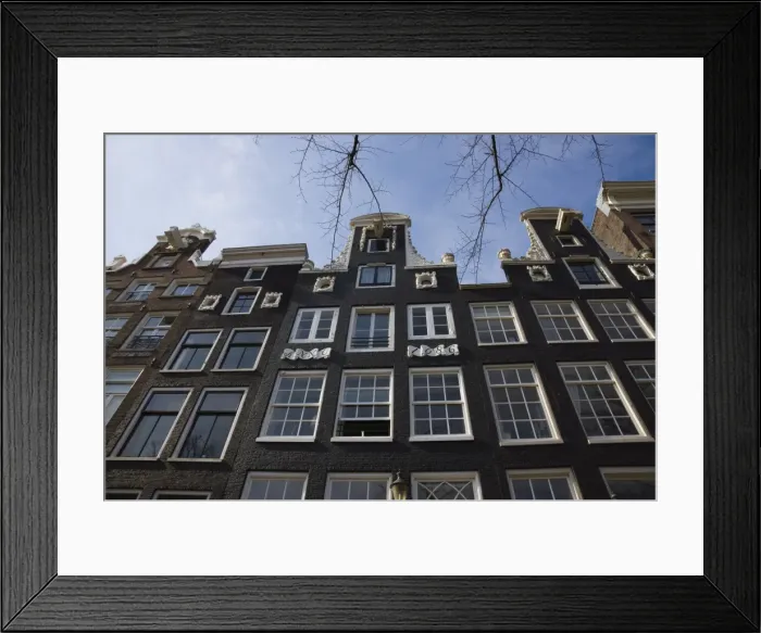 Framed Print : Gabled houses, Amsterdam, Netherlands, Europe Framed Print : Gabled houses, Amsterdam, Netherlands, Europe