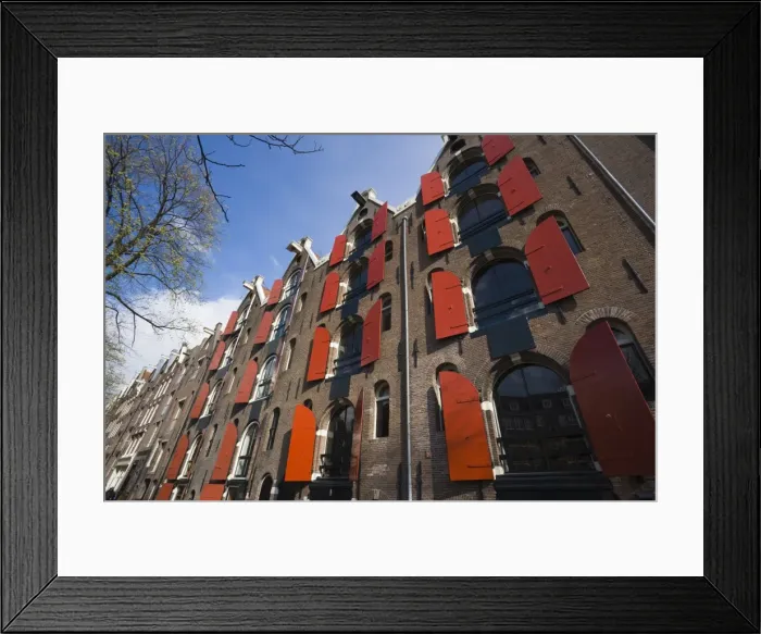 Framed Print : Old converted canal warehouse buildings, Amsterdam, Netherlands, Europe Framed Print : Old converted canal warehouse buildings, Amsterdam, Netherlands, Europe