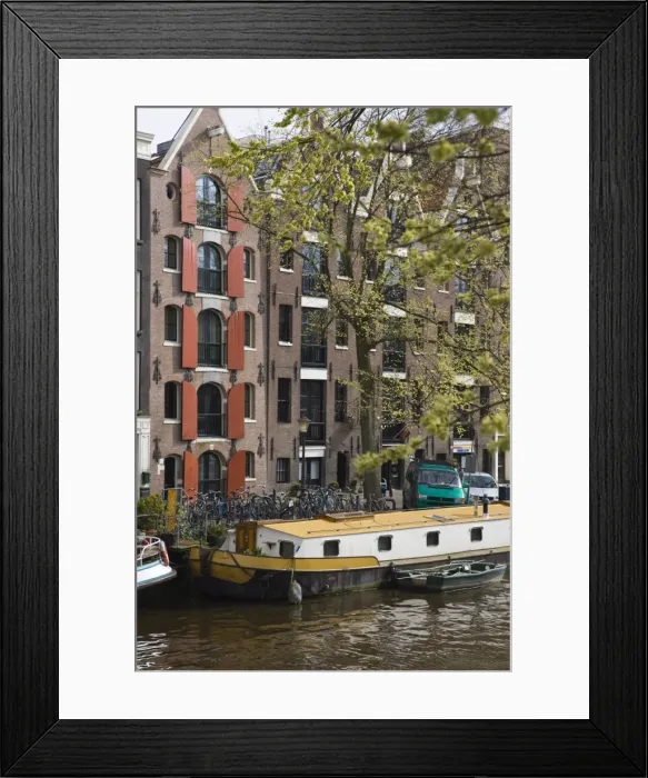 Framed Print : Canal scene on the Herengracht, Amsterdam, Netherlands, Europe Framed Print : Canal scene on the Herengracht, Amsterdam, Netherlands, Europe