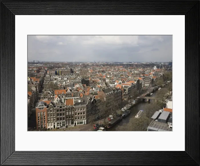 Framed Print : High angle view of the Jordaan district, Amsterdam, Netherlands, Europe Framed Print : High angle view of the Jordaan district, Amsterdam, Netherlands, Europe