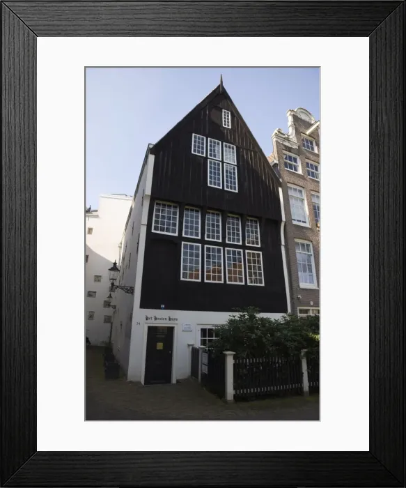 Framed Print : Het Houten Huis, the oldest house in Amsterdam, Begijnhof, a beautiful square of 17th Framed Print : Het Houten Huis, the oldest house in Amsterdam, Begijnhof, a beautiful square of 17th