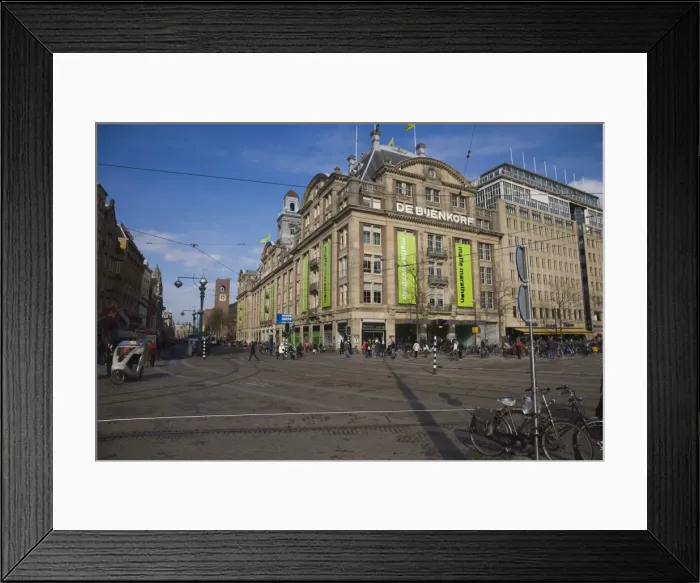Framed Print : De Bijenkorf, Amsterdams best known department store, Dam Square, Amsterdam Framed Print : De Bijenkorf, Amsterdams best known department store, Dam Square, Amsterdam