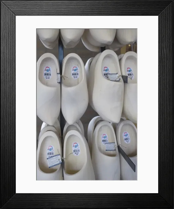 Framed Print : Wooden clogs, Amsterdam, Netherlands, Europe Framed Print : Wooden clogs, Amsterdam, Netherlands, Europe