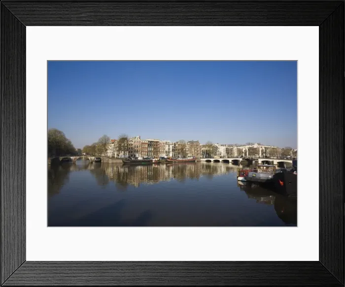 Framed Print : The Amstel River and Magere Bridge, Amsterdam, Netherlands, Europe Framed Print : The Amstel River and Magere Bridge, Amsterdam, Netherlands, Europe