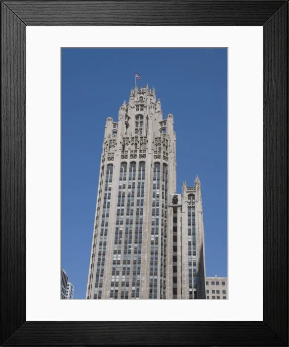 Framed Print : The Tribune Tower Building, Chicago, Illinois, United States of America, North America Framed Print : The Tribune Tower Building, Chicago, Illinois, United States of America, North America